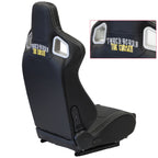 PAIR Leather Reclinable Racing Bucket Seat | 1,000 ENTRIES - Bull Boost Performance