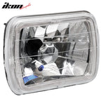 7X6 Inches Blue Halo Diamond Headlights Lamps Square