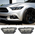2015-2022 Ford Mustang Shelby 2024 Style Front Bumper Head Lights Lamp