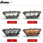 2015-2022 Ford Mustang Shelby 2024 Style Switchback Head Lights Lamp