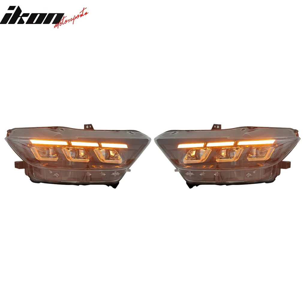2015-2022 Ford Mustang Shelby 2024 Style Switchback Head Lights Lamp