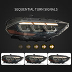 2018-2023 Ford Mustang EcoBoost GT V6 2024 Style Switchback Headlights