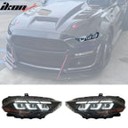 2018-2023 Ford Mustang EcoBoost GT V6 2024 Style Switchback Headlights