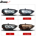 2018-2023 Ford Mustang EcoBoost GT V6 2024 Style Switchback Headlights