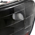 1998-2002 Honda Accord 2DR 4DR Black Driving Headlights Head Lamps