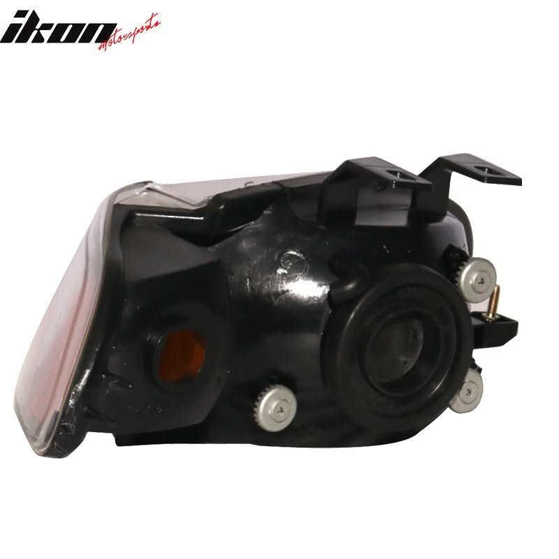 1992-1995 Honda Civic 2Dr 3Dr JDM Style Black Amber Headlights