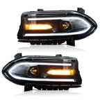 2015-2023 Dodge Charger DRL LED Headlights Left Right Side w/ 7 Colors