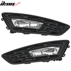 Fits 15-17 Focus Pair Front Fog Light Lamps Bezels - Sport SE Version