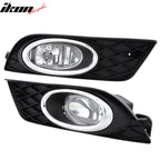 Fits 12-14 Honda Civic 4D & JDM Bumper Jdm Fog Light Lamp Pairs