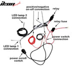Universal Fog Light Lamp Wiring Harness Kit LED Light Bar Switch Relay
