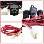 Universal Fog Light Lamp Wiring Harness Kit LED Light Bar Switch Relay