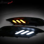2016-2018Â Honda Civic LED Amber & White Fog light Bezels Cover 2DR 4DR