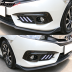 2016-2018 Honda Civic OE Style Carbon Fiber Hydro Dip Fog Lights Cover