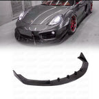 Carbon Fiber Front Lip Canards Spoiler for Porsche Cayman 981 13-15 - Bull Boost Performance