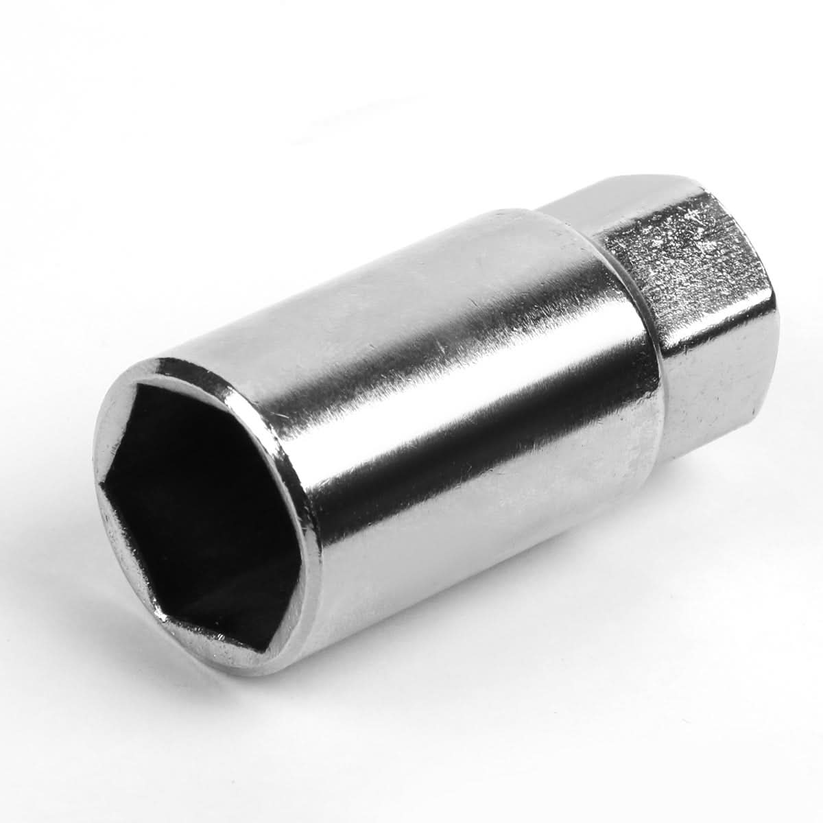 Aluminum Lug Nuts Open-End 70MM M12X1.25 20PCS w/ Adapter Black