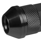 Aluminum Lug Nuts M12x1.5 70mm Open End Black 20pc Set with Key
