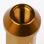 M12 X 1.5 Acorn Style Extended Lug Nuts - Aluminum Orange 20pc