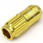 M12 x 1.25 Acorn Style Aluminum Lug Nuts 50mm 16pcs + 4 Locks - Gold