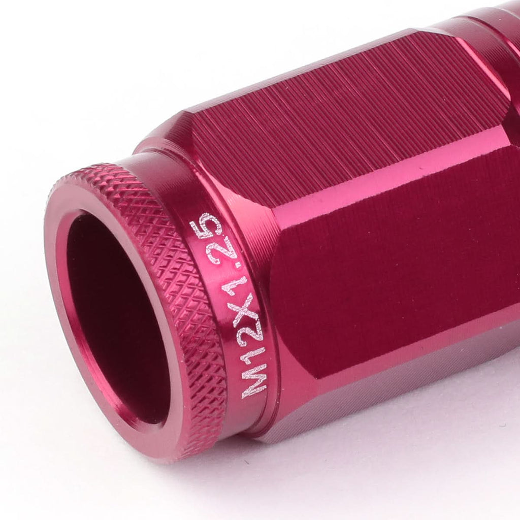 M12 x 1.25 Acorn Style Lug Nuts Set with Locks - Aluminum