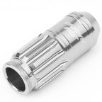 Aluminum Acorn Style Lug Nuts M12 x 1.25 50mm Silver 16pcs + 4 Locks