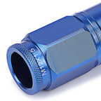 M12 x 1.5 Acorn Style Lug Nuts with Locks - Aluminum Blue