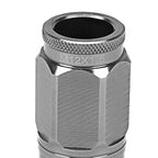 M12 x 1.5 Acorn Style Lug Nuts - Aluminum Gun Metal 16pc + 4 Locks