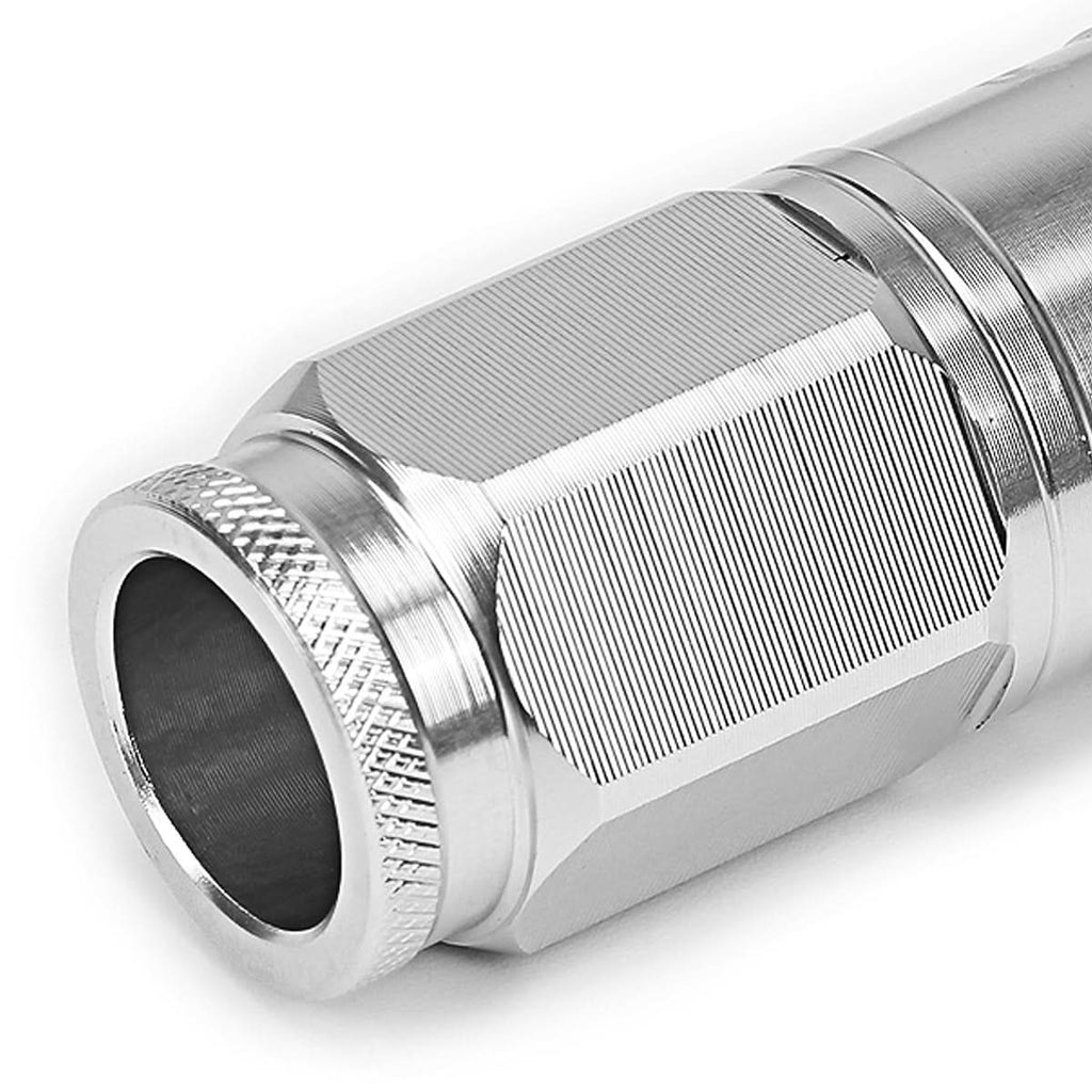 Aluminum Lug Nuts M12 x 1.5 Acorn Style 16pc + 4 Locks Silver