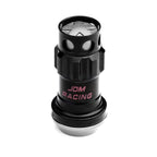 M12 x 1.25 Aluminum Lug Nuts Lock Set 16 Pcs + 4 Locks Black/Silver