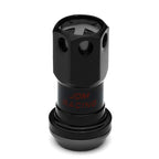 M12 x 1.5 Aluminum Lug Nuts with Locks 16pc Set - Black