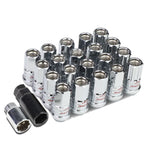 Steel Lug Nuts M12x1.5 Acorn Grooved Shank Extended Chrome 16+4 Lock