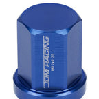 Acorn Style Aluminum Lug Nuts M12x1.25 20pc Set - Blue