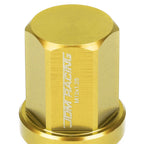 Universal Aluminum M12x1.25 Acorn Style Lug Nuts 20pc Set - Gold
