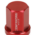 M12 X 1.25 Aluminum Lug Nuts - Acorn Style - Red - 20PCS