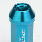Universal Acorn Style Extended Aluminum Lug Nuts M12x1.25 20pc Light Blue