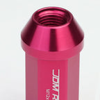 M12 x 1.25 Acorn Style Extended Lug Nuts - Aluminum Pink 20pc
