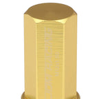 M12 x 1.5 Acorn Style Extended Lug Nuts 20pc Set Gold Aluminum