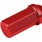 Acorn Style Extended Lug Nuts M12 x 1.5 Red Aluminum 20PCS