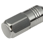 M12 X 1.25 Extended Grooved Shank Lug Nuts 20pc Set - Aluminum