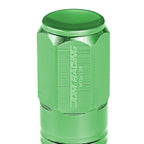 M12 x 1.25 Extended Closed End Lug Nuts 20pc Set Aluminum Green