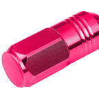 M12 x 1.25 Extended Grooved Shank Lug Nuts 20pc Set - Aluminum