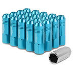 M12 x 1.5 Extended Rib Shank Lug Nuts - Aluminum