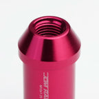 Universal L40 Style Extended Lug Nuts M12x1.25 Pink Aluminum 20pc Set
