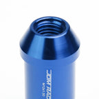 L40 Style Extended Open End Aluminum Lug Nuts M12x1.5 20pc Blue