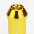 M12 x 1.5 Extended L40 Style Lug Nuts 20pc Set with Locks - Aluminum