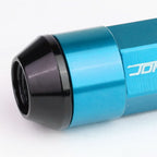 M12 x 1.5 Extended Aluminum Lug Nuts 20pc Set Light Blue