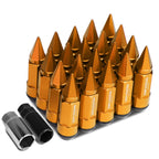 Universal Extended Aluminum Lug Nuts M12x1.5 53mm/83mm Orange 20pc