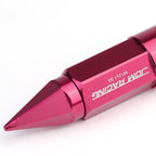 M12 x 1.5 Extended Aluminum Lug Nuts with Removable Spike 20pc Pink