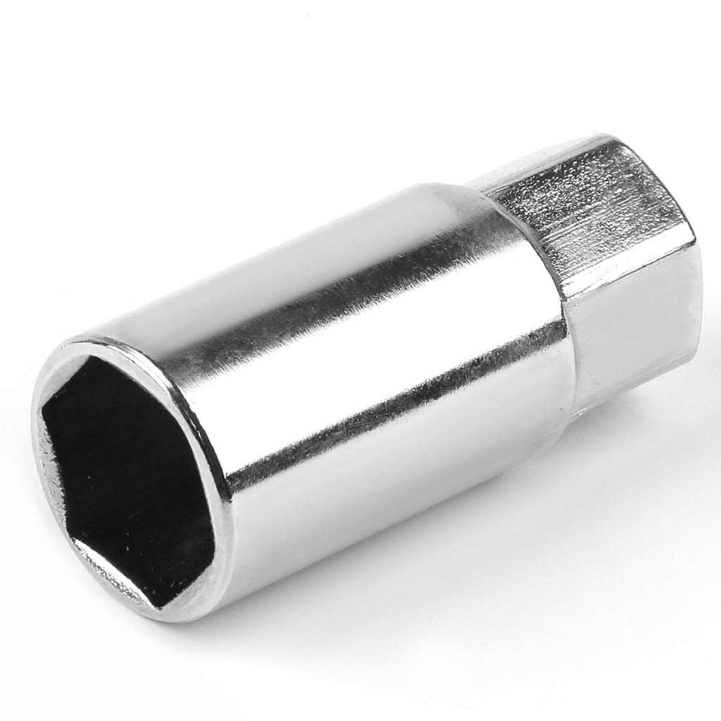 M12 x 1.5 Aluminum Lug Nuts w/ Extended Spike 60mm Tall 20pc Black