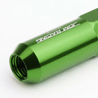 Universal 400 Style Extended Spike Lug Nuts M12 x 1.5 Green Aluminum