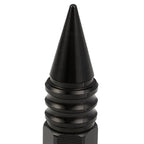 M12 x 1.5 Aluminum Lug Nuts with Removable Spike 20pc Set Black